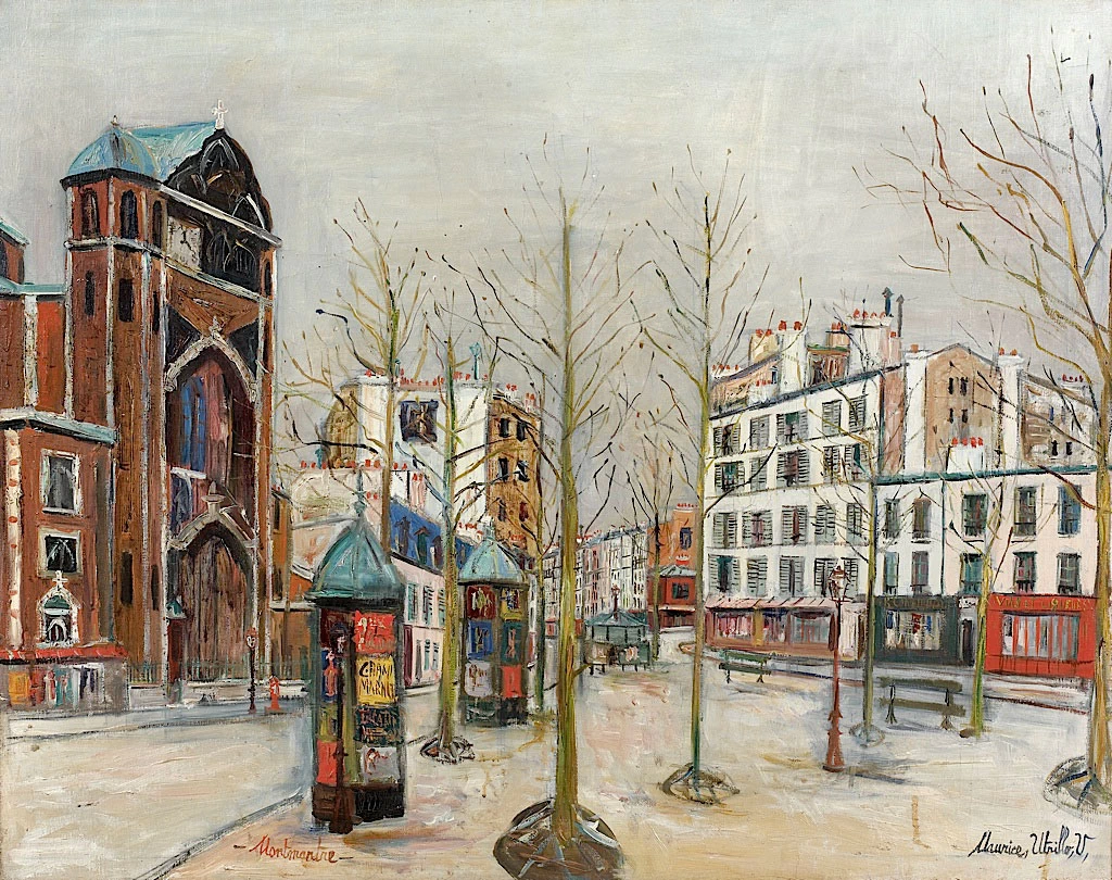 Place de Abbesses sous la neige, 1917